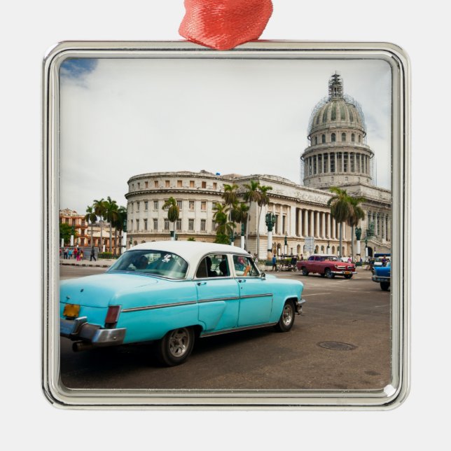 Building of Capitol in Havana Ornament Aus Metall (Vorne)