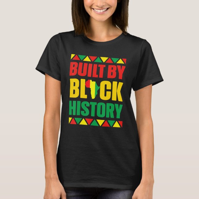 Built By Black History Month Afro Frican Pride Men T-Shirt (Vorderseite)