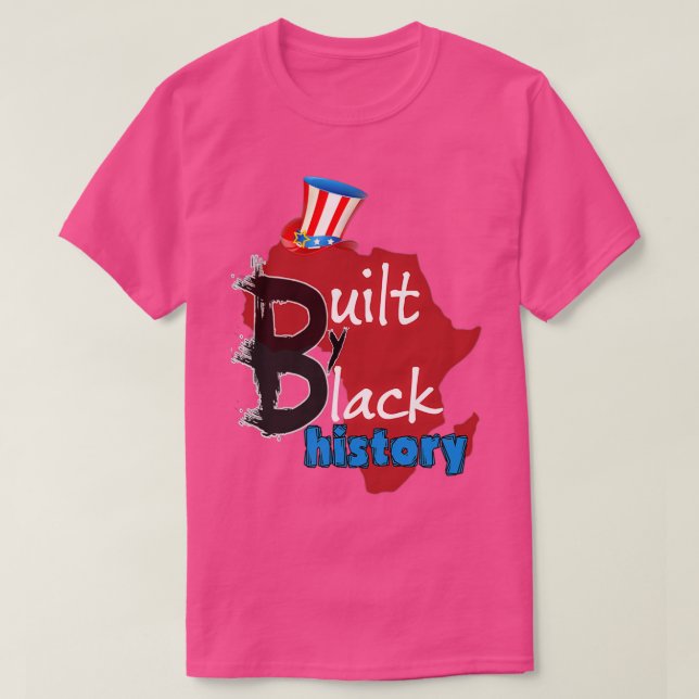 BUILT bY BLACK HISTORY NBA BLACK MONTH T-Shirt (Design vorne)