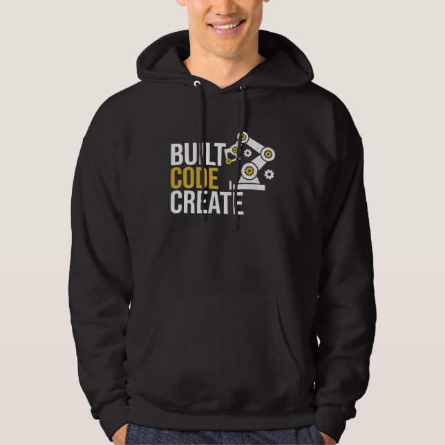 Built code create automation Engineering Programmi Hoodie (Vorderseite)