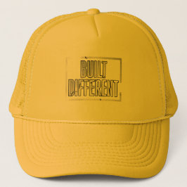 Built Different – Minimalist Motivational Hat Truckerkappe