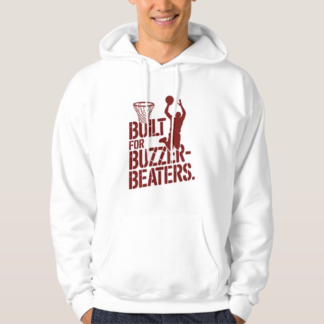 Built For Buzzer Beaters Clutch Player Silhouette Hoodie (Vorderseite)
