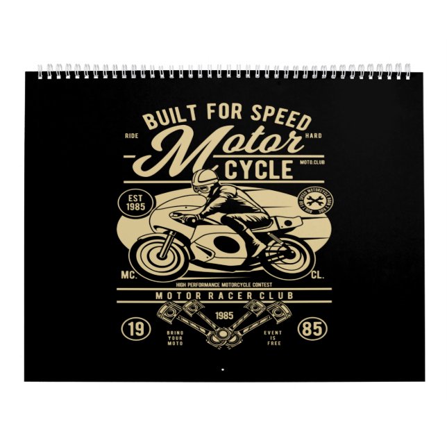 built for speed motorcycle kalender (Titelbild)