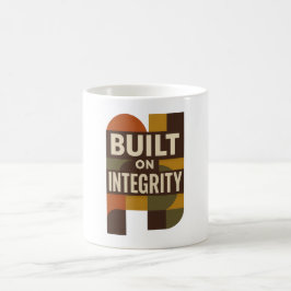 Built on Integrity – Meaningful Dad Appreciation Kaffeetasse