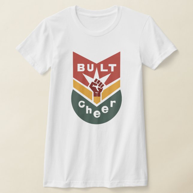 BUILT TO CHEER Raised-Fist Badge T-Shirt (Ablage )