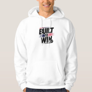 Built to Win - Motivierend Typografie Graphic Hoodie