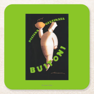 Buitoni Nudel Werbeplakat Rechteckiger Pappuntersetzer