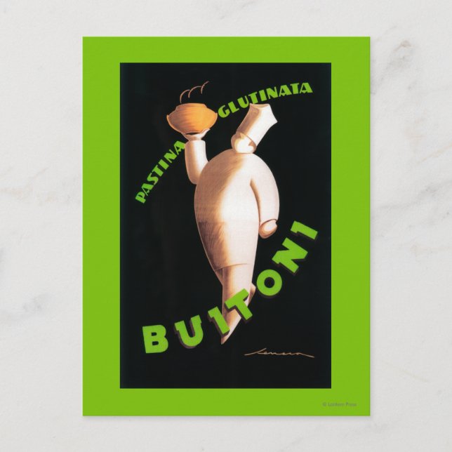 Buitoni Pasta Werbeplakat Postkarte (Vorderseite)