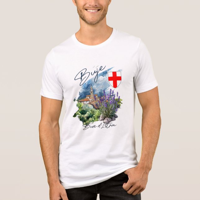 Buje Croatia Tri-Blend Shirt (Vorderseite)