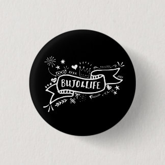 Bujo4Life schwarzes Flair-Button Button