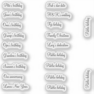 BuJo-Aufkleber für benutzerdefinierte Veranstaltun Aufkleber