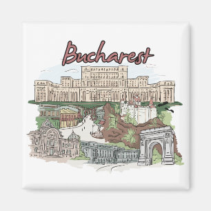Bukarest - Romania.png Magnet