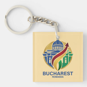 Bukarest Rumänien Osteuropäisch Schlüsselanhänger