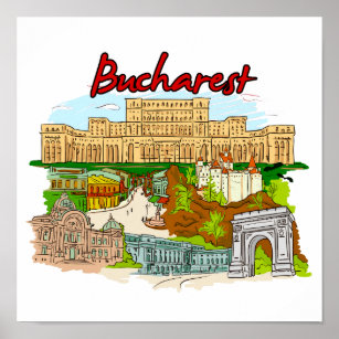 Bukarest - Rumänien Poster