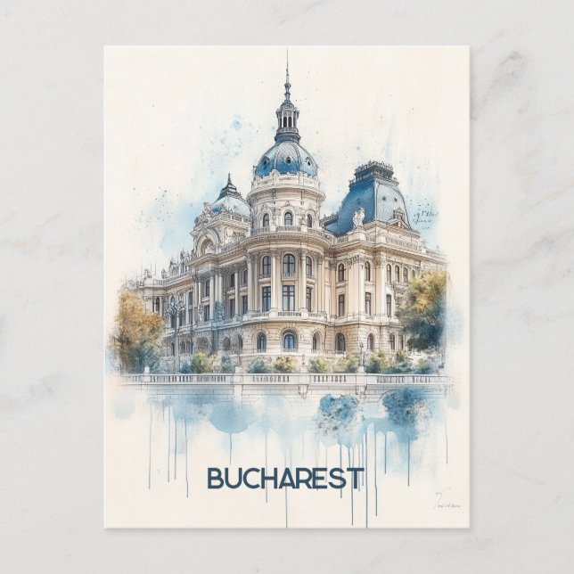 Bukarest Rumänien Reisen Postkarte (Vorderseite)