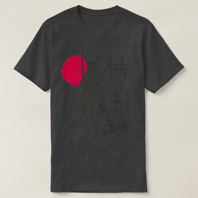 Buke Samurai Warrior Sengoku Jidai Katana Fighter T-Shirt (Design vorne)