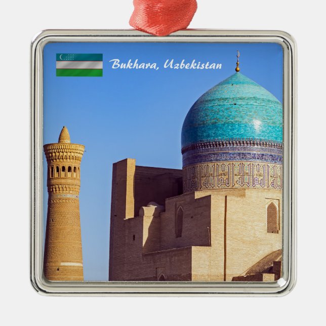 Bukhara, Usbekistan - Kalyan-Moschee Ornament Aus Metall (Vorne)