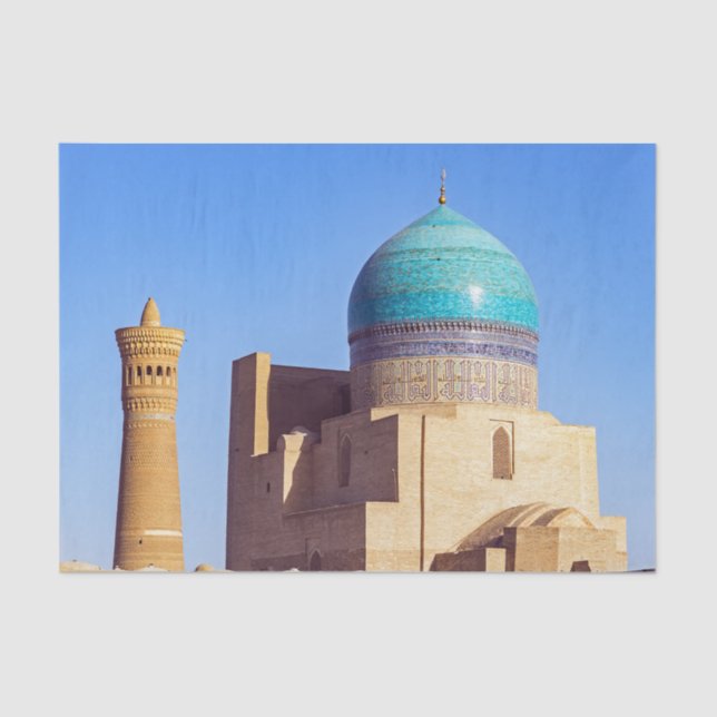 Bukhara, Usbekistan - Kalyan-Moschee Seidenpapier (Vorderseite)