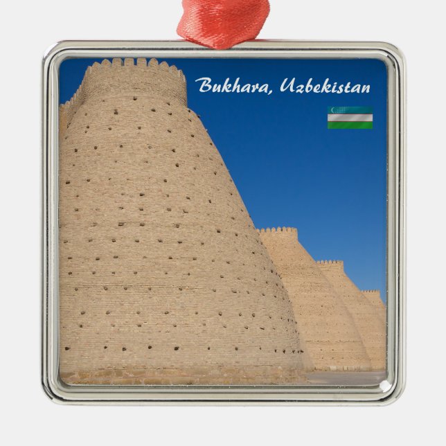 Bukhara, Usbekistan - Mauer der arktischen Festung Ornament Aus Metall (Vorne)