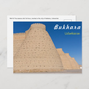 Bukhara, Usbekistan - Mauer der arktischen Festung Postkarte