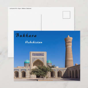 Bukhara, Usbekistan - Po-i-Kalyan Postkarte