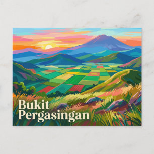 Bukit Pergasingan Indonesien Postkarte