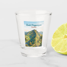 Bukit Pergasingan Indonesien Schnapsglas