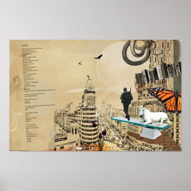 Bukowski Poem Poster (Vorne)