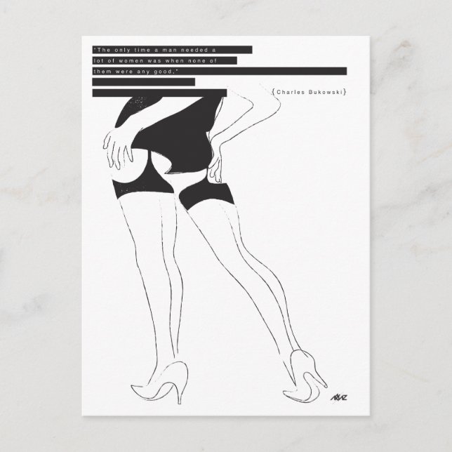 Bukowski, Postkarte (Vorderseite)