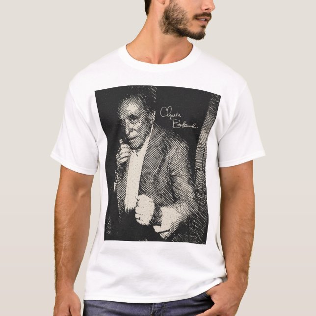 Bukowski Vintag Portrait T-Shirt (Vorderseite)