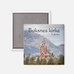 Buksnes Church Lofoten Norwegen Magnet