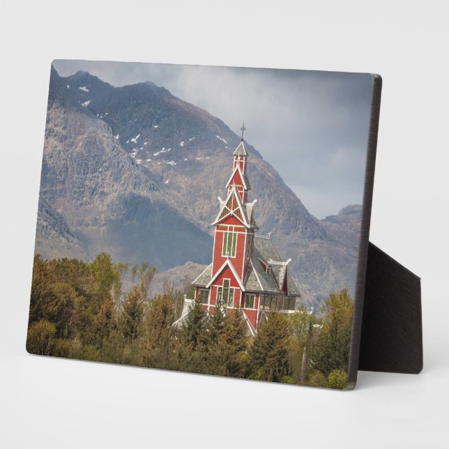 Buksnes kirke Lofoten Fotoplatte (Seite)