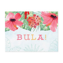 BULA-Postkarte, Fidschi- oder Tiki-Karte