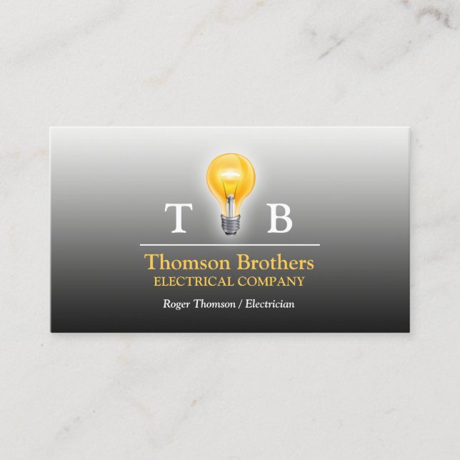 Bulb Business Card Visitenkarte (Vorderseite)
