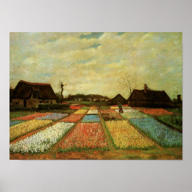 Bulb Fields Holland (F186) Van Gogh Fine Art Poster (Vorne)
