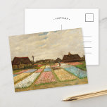 Bulb Fields | Vincent Van Gogh Postcard Postkarte<br><div class="desc">Bulb Fields (1883) oder Blume Beds in Holland von Holland post-impressionistischen Künstler Vincent Van Gogh. Originale Kunstwerke sind ein Öl auf Leinwand. Es handelt sich um eines der ersten Landschaftsgemälde von Van Gogh, das einen Panoramablick auf die Tulpenfelder in Blüten darstellt. Verwenden Sie die Entwurfstools, um einen benutzerdefinierten Text hinzuzufügen...</div>