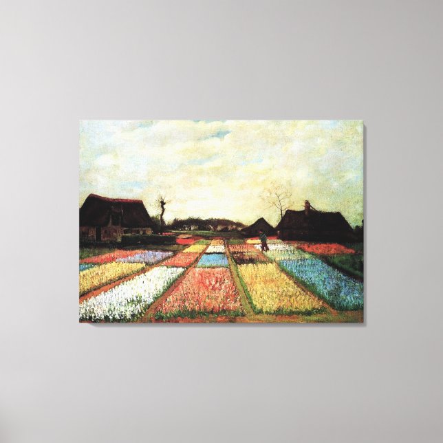 Bulb Fields von Vincent van Gogh. Leinwanddruck (Vorderseite)