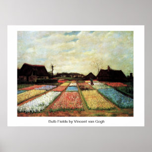 Bulb Fields von Vincent van Gogh. Poster