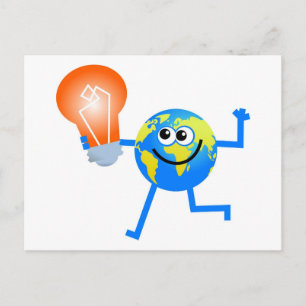 Bulb Globe Postkarte