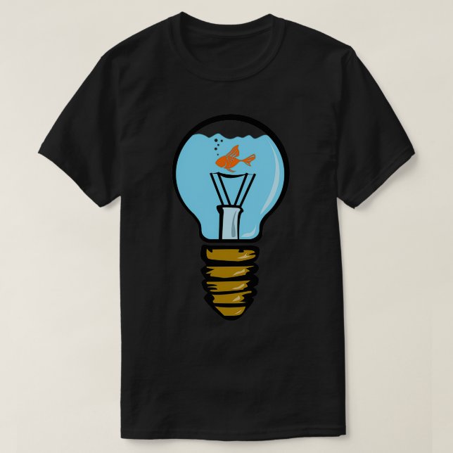 Bulbs Aquarium mit Fisch Classic TShirt (Design vorne)