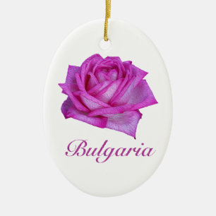 Bulgare-Rosen-Ölfarbe Keramikornament