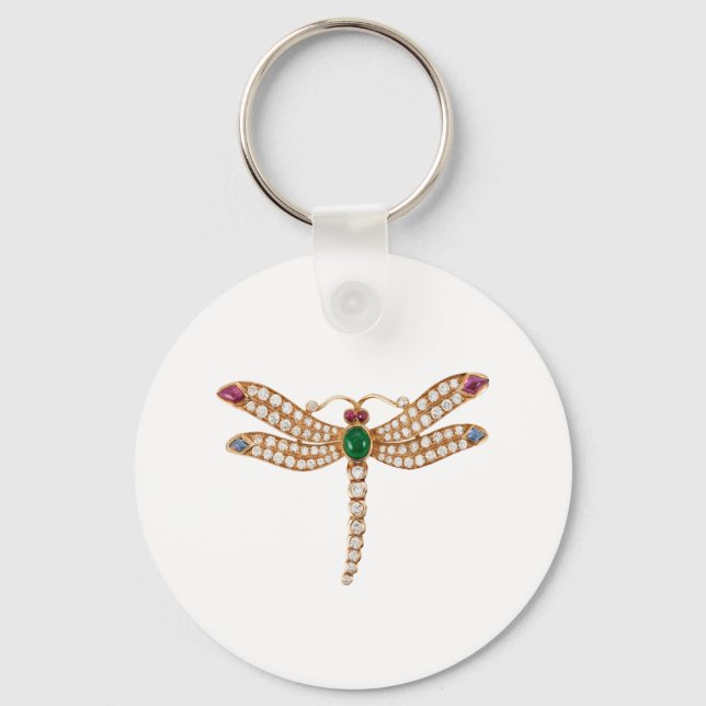 BULGARI DIAMOND DRAGONFLY. SCHÖNE BLÜTE SCHLÜSSELANHÄNGER (Vorderseite)