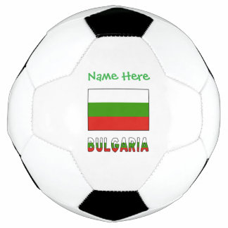 Bulgaria Bulgarian Flag Green Personalized Name Fußball