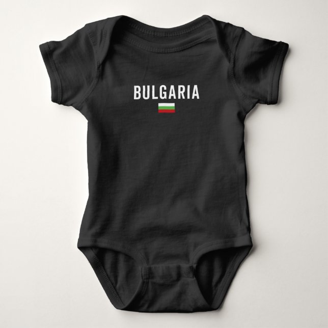 Bulgaria Flag - Patriotic Flag Baby Strampler (Vorderseite)