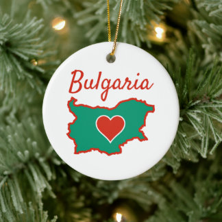 Bulgaria Map Keramik Ornament
