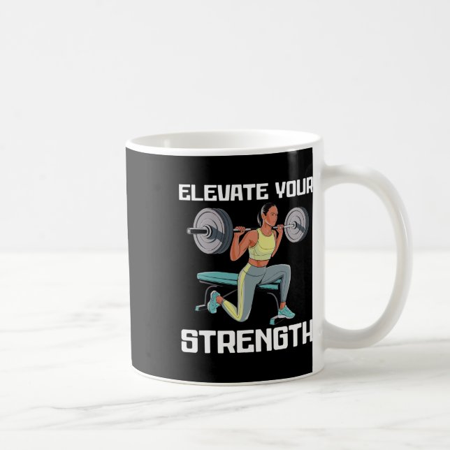 Bulgarian Squat Exercise Bodybuilding Fitness Work Kaffeetasse (Rechts)