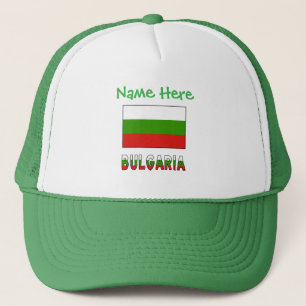 Bulgarien Bulgarische Flagge Grün Personalisierung Truckerkappe