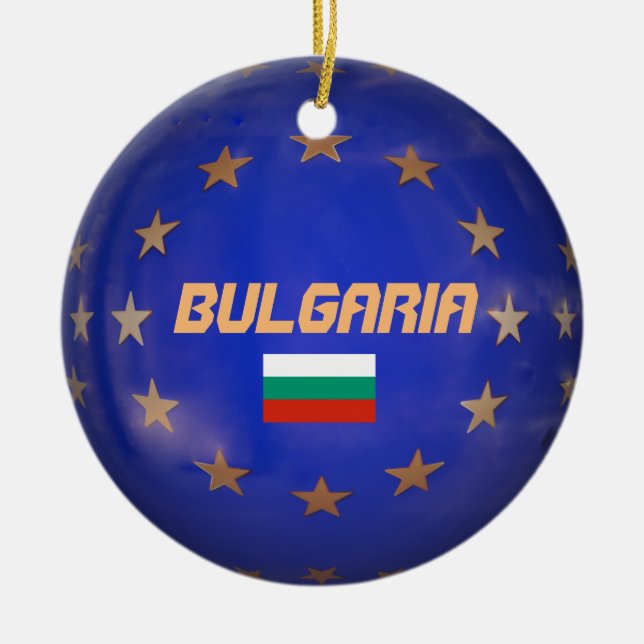 Bulgarien European Circle Christmas Ornament (Vorne)