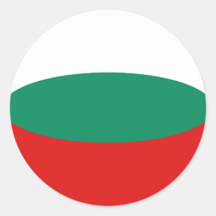 Bulgarien Fisheye Flaggen Aufkleber