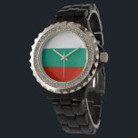 Bulgarien-Flagge Armbanduhr<br><div class="desc">Ein ideales Geschenk für alle,  die Patrioten ihres Landes sind!</div>